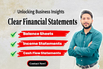 make income statement, balance sheet, cash flow, financial statements