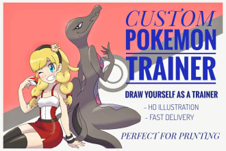 draw you as a custom pokemon trainer and your team