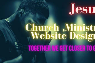 design nonprofit church ,ministry, charity,ngo,educational website and donation