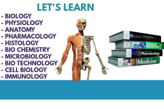 teach you human biology, anatomy and physiology
