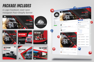 design shopify banner and company branding