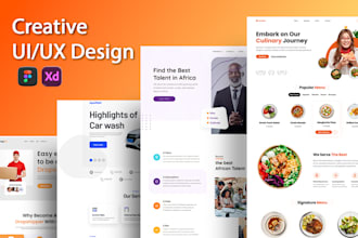 create professional website UI design in figma