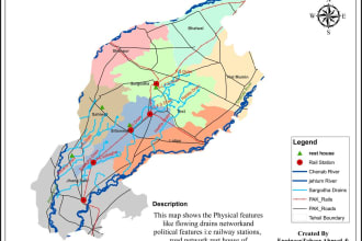 create gis map and vector map, do spatial analysis