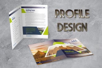 design a professional brochure, profile or annual report for your business