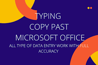 do fastest data entry in one day  and internet research
