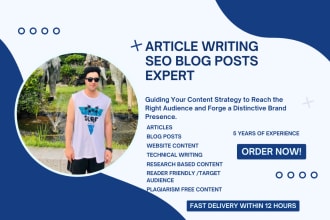 write well researched articles on any topic