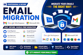 migrate emails from google workspace, microsoft365, gsuite