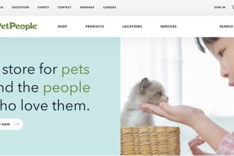 design and redesign a pet shopify store and website