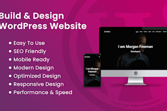 build and design wordpress website