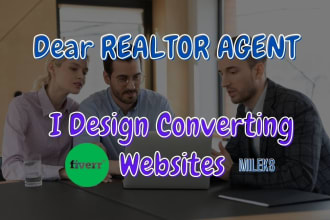 design real estate website, realtor landing page, estate manager wordpress site