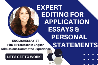 professionally edit college application essays and personal statements