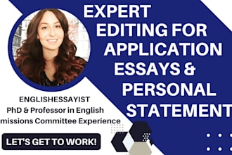 professionally edit college application essays and personal statements