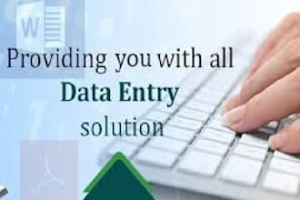 do data entry typing work and data entry