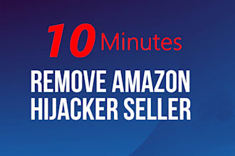 remove amazon hijacker storefront within 10min removal seller fba fbm listing