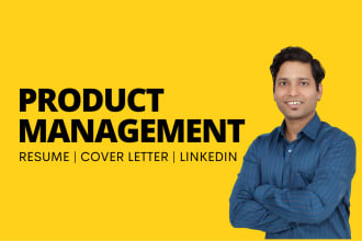 rewrite your resume for a product manager role