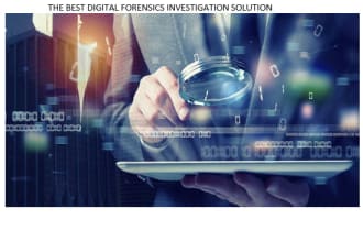 do digital forensic investigation and document a report