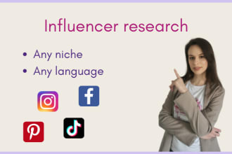 research influencers that fit your business best