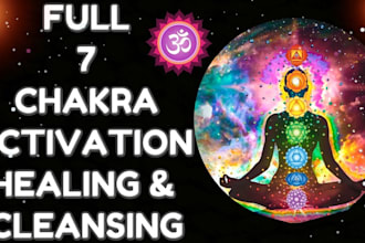 perform chakra cleanse and balance healing