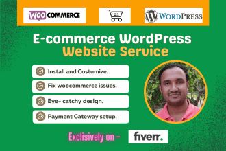 build professional  wordpress ecommerce online store