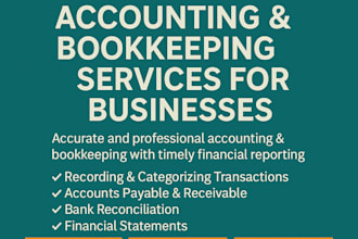 do accounting service and submit monthly report