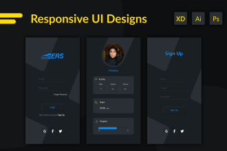 do website UI UX design or mobile app UI UX design