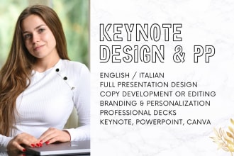 write and design your keynote presentation or template