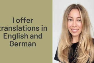 offer copywriting and translation in english and german