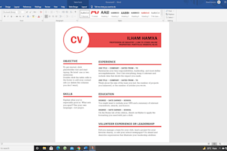 create your interactive CV, resume design