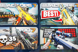 create eye catching call of duty black ops 7 thumbnails