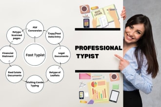 do fastest typing, retyping of business and legal documents