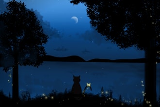 draw amazing silhouette illustration