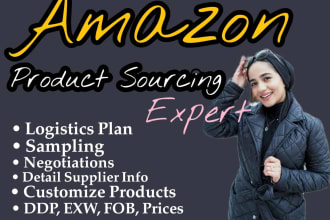 be your product sourcing, supplier sourcing agent, amazon fba product sourcing
