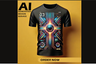 do ai generated t shirt designs high quality unique eye catching print