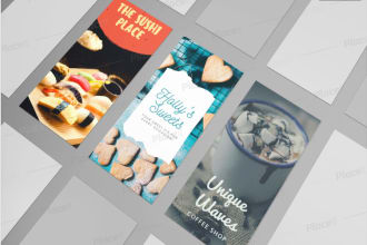 design flyer, rack card, door hanger, rollup, voucher