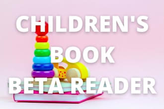 beta read your childrens book