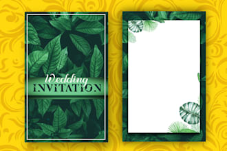 design a wedding and invitation card for any event
