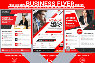 design a professional flyer or brochure for your business