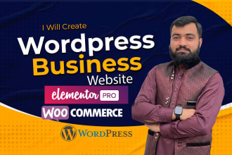 wordpress business website design or landing page