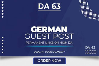 write and publish guest post on HQ german sites
