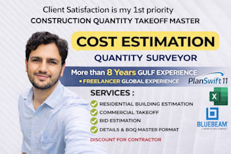 do accurate quantity takeoff, boq and cost estimation