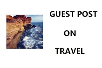 guest post on a travel blog with a contextual backlink
