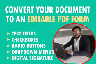 create fillable PDF form or design your pdf form