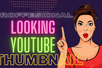 create a attractive thumbnail for your youtube video