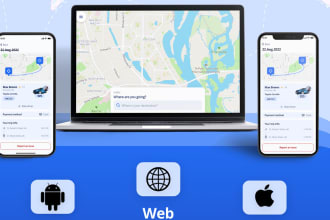 develop taxi, uber clone flutter application android and dashboard