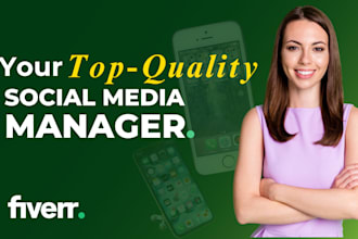 be your social media manager and content creator