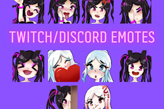 make twitch or discord emotes