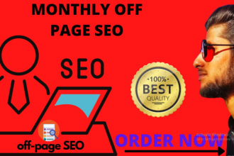 rank your website with monthly off page seo with high quality backlinks