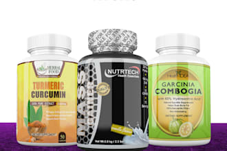 do product label design or bottle label and bottle design