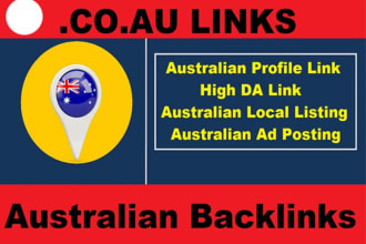 provide australian com au domain links, backlinks, local seo services