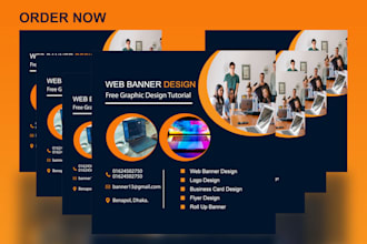 create unique banner design in 6 hours